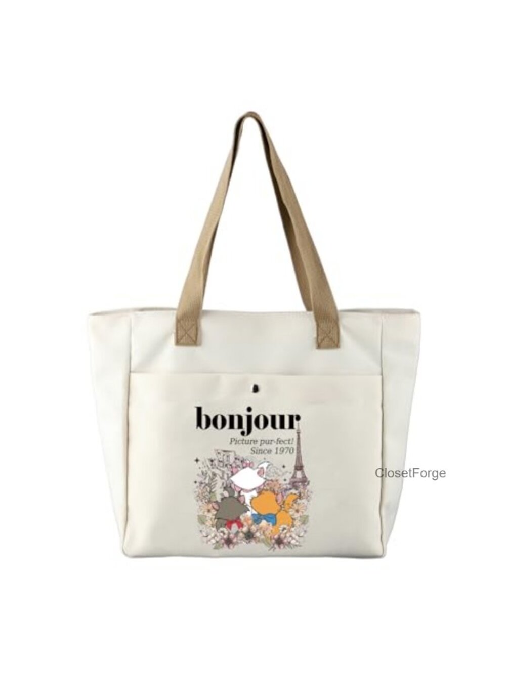 Cat Lover Tote Bag Waterproof Polyester Shoulder Bag Gift